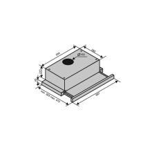 Витяжка VENTOLUX GARDA 60 bk 450